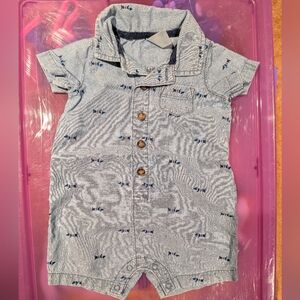 Adorable Blue Baby Romper